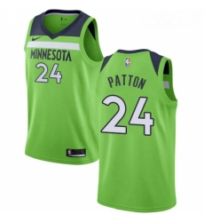 Womens Nike Minnesota Timberwolves 24 Justin Patton Authentic Green NBA Jersey Statement Edition 