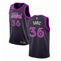 Womens Nike Minnesota Timberwolves 36 Dario Saric Swingman Purple NBA Jersey City Edition 