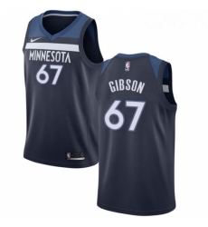 Womens Nike Minnesota Timberwolves 67 Taj Gibson Swingman Navy Blue Road NBA Jersey Icon Edition 