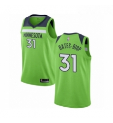 Youth Minnesota Timberwolves 31 Keita Bates Diop Swingman Green Basketball Jersey Statement Edition 