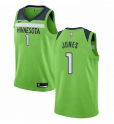 Youth Nike Minnesota Timberwolves 1 Tyus Jones Authentic Green NBA Jersey Statement Edition