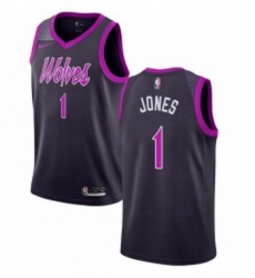 Youth Nike Minnesota Timberwolves 1 Tyus Jones Swingman Purple NBA Jersey City Edition