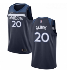 Youth Nike Minnesota Timberwolves 20 Josh Okogie Swingman Navy Blue NBA Jersey Icon Edition 