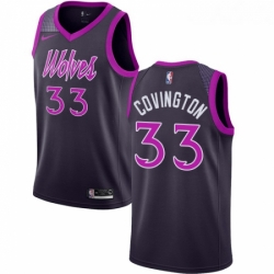 Youth Nike Minnesota Timberwolves 33 Robert Covington Swingman Purple NBA Jersey City Edition 