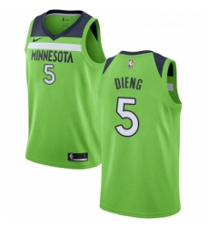 Youth Nike Minnesota Timberwolves 5 Gorgui Dieng Swingman Green NBA Jersey Statement Edition