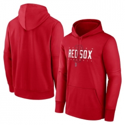Men Boston Red Sox Red Pregame Performance Pullover Hoodie