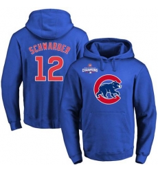 Men Chicago Cubs 2016 World Series Champions Primary Logo Pullover MLB Hoodie