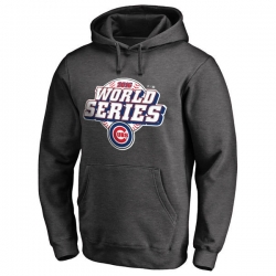 Men Chicago Cubs Charcoal 2016 World Series Champions Men Pullover Hoodie