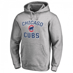 Men Chicago Cubs Grey Men Pullover Hoodie2