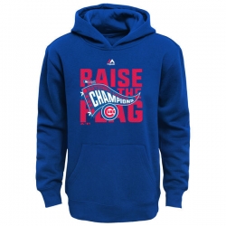 Men Chicago Cubs Royal 2016 World Series Champions Men Pullover Hoodie
