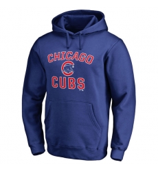 Men Chicago Cubs Royal Blue Fastball Fleece Men Pullover Hoodie