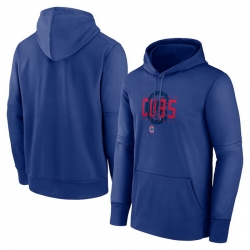 Men Chicago Cubs Royal Pregame Performance Pullover Hoodie