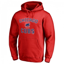 Men Chicago Cubs Scarlet Men Pullover Hoodie2