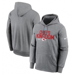 Men Kansas City Chiefs Gray Super Bowl LVII Champions Local Pack Therma Performance Pullover Hoodie