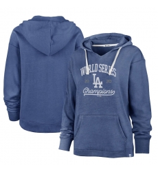 Los Angeles Dodgers  2747 Women 2020 World Series Champions Playoff Emerson Pullover Hoodie Royal