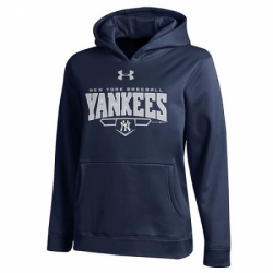 Men MLB New York Yankees Under Armour Fleece Hoodie Navy