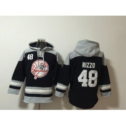 Men New York Yankees 48 Anthony Rizzo Stitched Hoodie