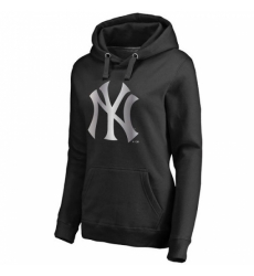 MLB New York Yankees Women Platinum Collection Pullover Hoodie Black