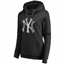 MLB New York Yankees Women Platinum Collection Pullover Hoodie Black