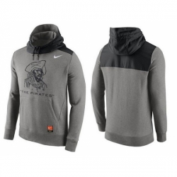 MLB Men Pittsburgh Pirates Nike Gray Cooperstown Collection Hybrid Pullover Hoodie