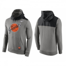 MLB Men San Francisco Giants Nike Gray Cooperstown Collection Hybrid Pullover Hoodie