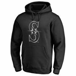 Men MLB Seattle Mariners Platinum Collection Pullover Hoodie Black