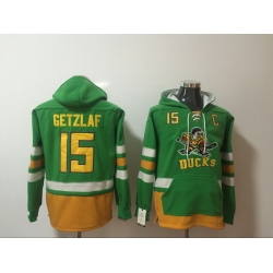 Men's Anaheim Ducks#15 Ryan Getzlaf Stitched Hoody