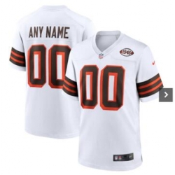 Men Women Youth Cleveland Browns White Nike Custom Jersey Stitched 1946 Patch
