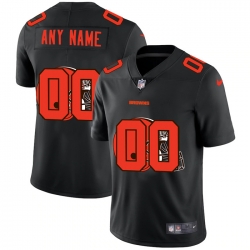 Men Women Youth Toddler Cleveland Browns Custom Men Nike Team Logo Dual Overlap Limited NFL Jerseyey Black
