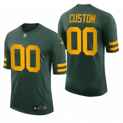 Men Women Youth Custom Green Bay Packers 50s Classic Throwback Vapor Limited Jersey Green Stitched