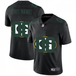 Men Women Youth Toddler Green Bay Green Bay Green Bay Green Bay Packers Custom Men Nike Team Logo Dual Overlap Limited NFL Jerseyey Black