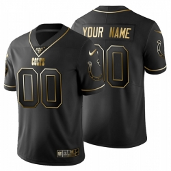Men Women Youth Toddler Indianapolis Colts Custom Men Nike Black Golden Limited NFL 100 Jersey