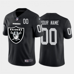 Men Women Youth Toddler Las Vegas Raiders Custom Black Men Nike Big Team Logo Player Vapor Limited NFL Jersey