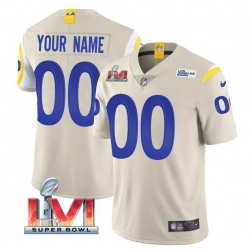 Men Women Youth Los Angeles Rams ACTIVE PLAYER Custom 2022 Bone Super Bowl LVI Vapor Limited Stitched Jersey