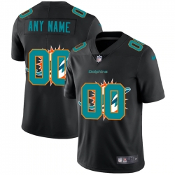 Men Women Youth Toddler Miami Dolphins Custom Men Nike Team Logo Dual Overlap Limited NFL Jerseyey Black