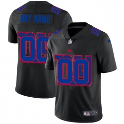 Men Women Youth Toddler New York Giants Custom Men Nike Team Logo Dual Overlap Limited NFL Jerseyey Black