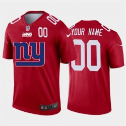 Men Women Youth Toddler New York Giants Custom Red Men Nike Big Team Logo Player Vapor Limited NFL Jersey