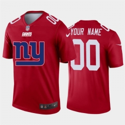 Men Women Youth Toddler New York Giants Custom Red Men Nike Big Team Logo Vapor Limited NFL Jersey
