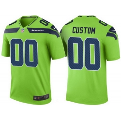 Men Women Youth Seattle Seahawks Green Custom Color Rush Legend NFL Nike Limited Jersey