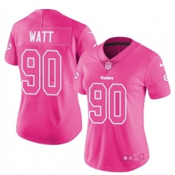 Men Women Youth Toddler Nike Limited Pink Rush Fashion NFL Jersey