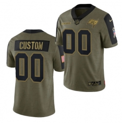 Men Women Youth Toddler Tampa Bay Buccaneers ACTIVE PLAYER Custom 2021 Olive Salute To Service Limited
