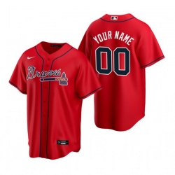 Men Women Youth Toddler All Size Atlanta Braves Custom Nike Red 2020 Stitched MLB Cool Base Jersey