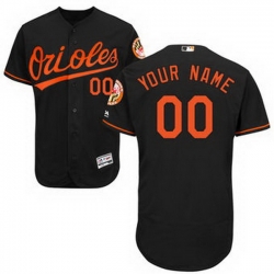Men Women Youth All Size Baltimore Orioles Majestic Alternate Flex Base Authentic Collection Custom Jersey Black