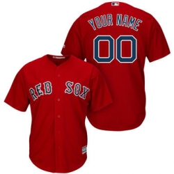 Men Women Youth All Size Boston Red Sox Majestic Cool Base Custom Jersey Red 3