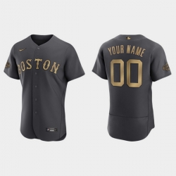 Men Women Youth Custom Boston Red Sox 2022 Mlb All Star Game Authentic Charcoal Jersey