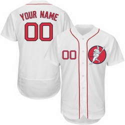 Men Women Youth Toddler All Size Boston Red Sox White Customized Flexbase New Design Jersey