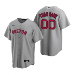 Men Women Youth Toddler Boston Red Sox Custom Nike Gray 2020 Stitched MLB Cool Base Jersey