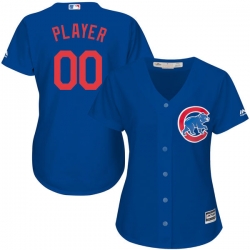 Men Women Youth All Size Chicago Cubs Majestic Royal Blue Alternate Cool Base Custom Jersey