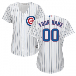 Men Women Youth All Size Chicago Cubs Majestic White Home Cool Base Custom Jersey