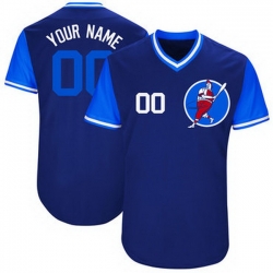Men Women Youth Toddler All Size Chicago Cubs Blue Customized M&N New Design Jersey